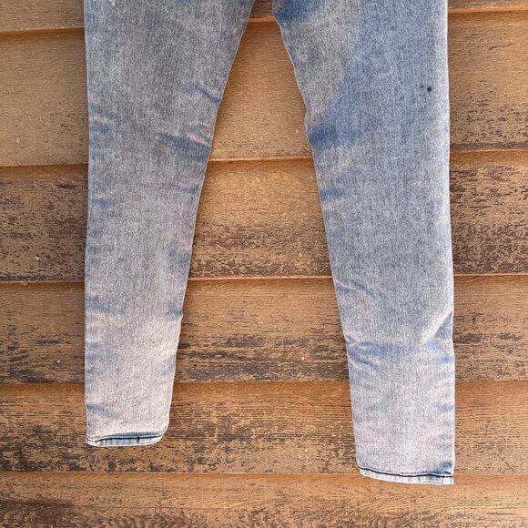 Forever 21 Stone Washed Gray High-Rise Skinny Jegging Jeans With Button & Zip Cl - Picture 13 of 14